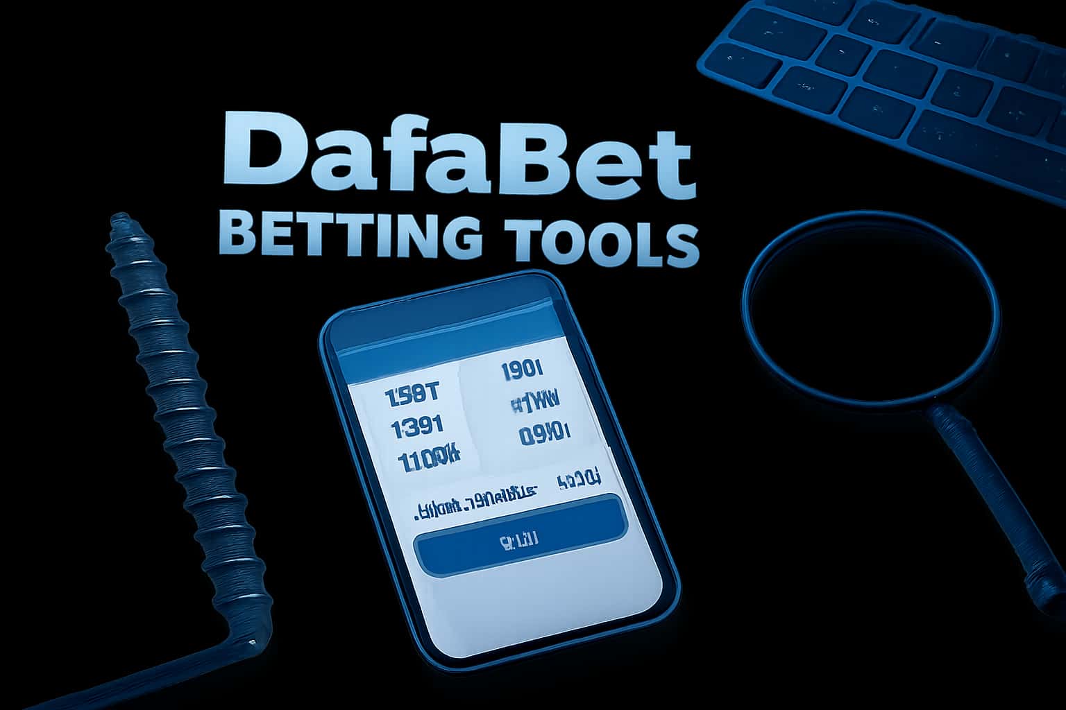 An informative visual representation of DafaBet Betting Tools, emphasizing user account management.