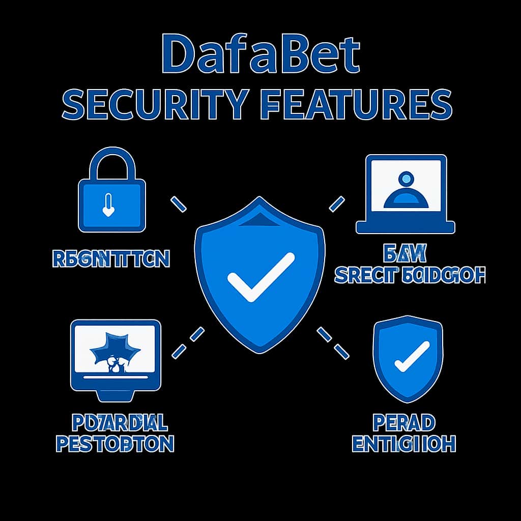 An educational illustration of DafaBet Security Features.