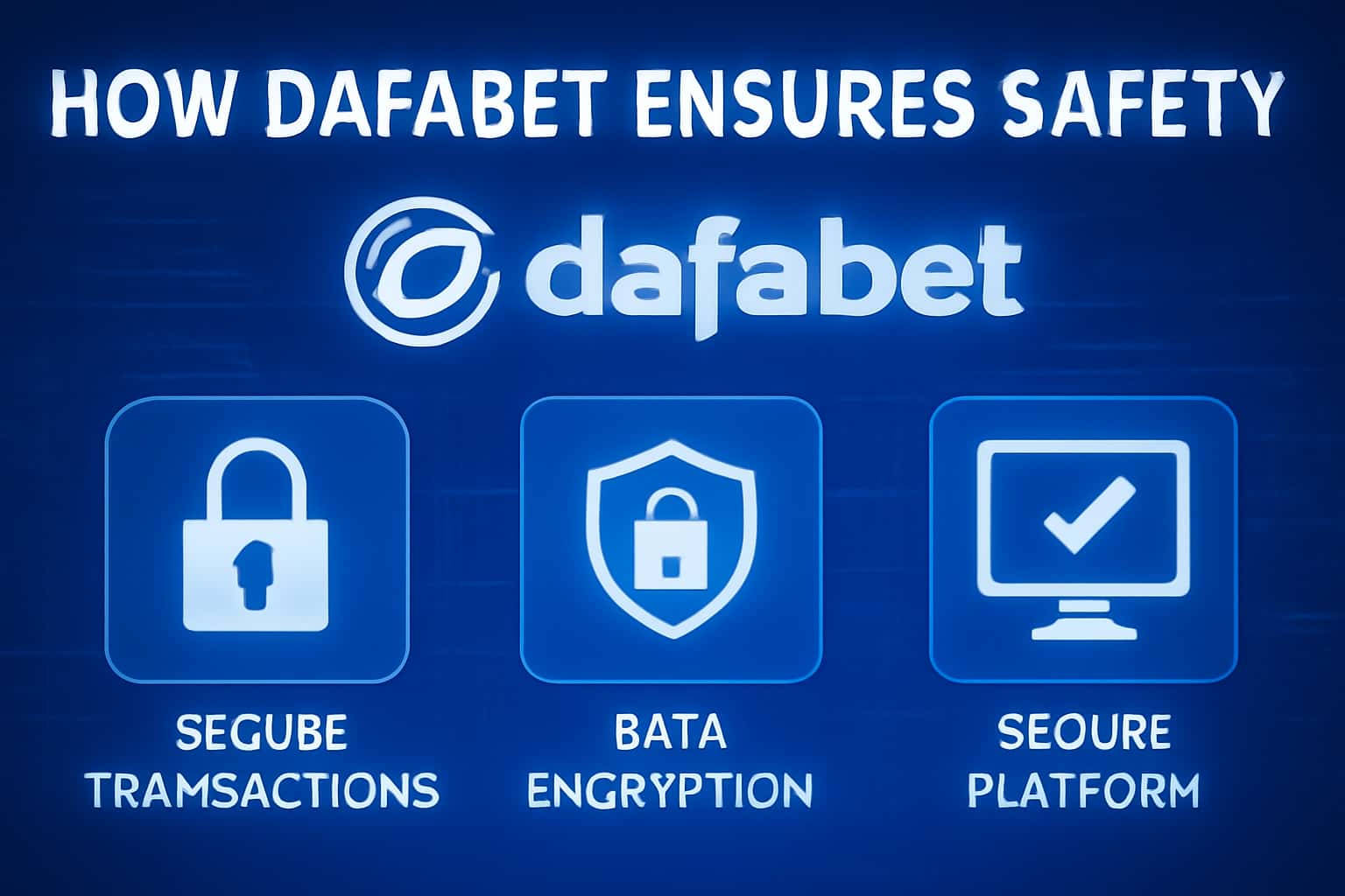 Informational scene showcasing DafaBet's safety measures.