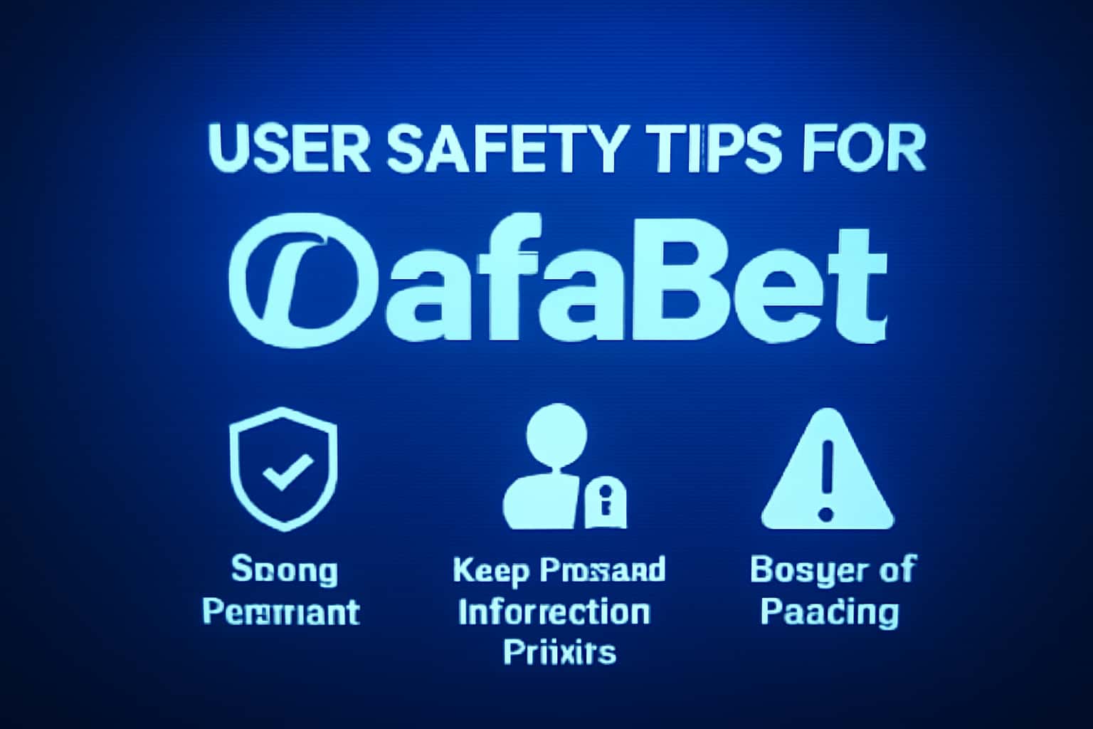 An informative scene depicting user safety tips for DafaBet.